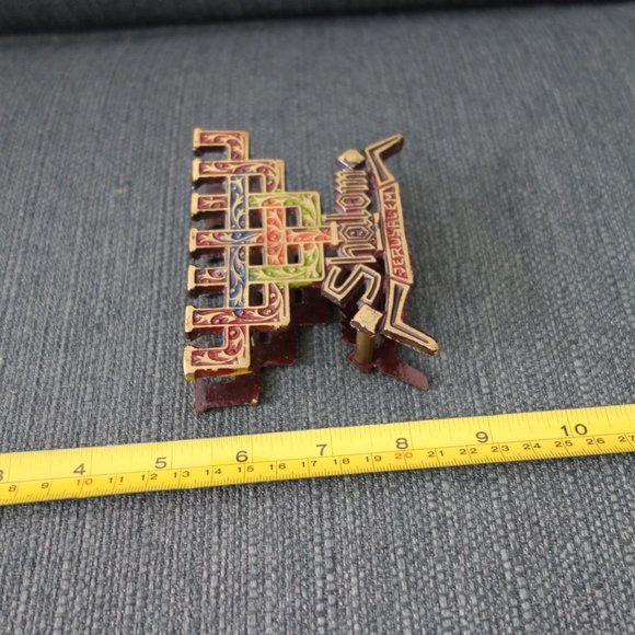 Shalom Jerusalem Metal Napkin Holder - Picture 9 of 10